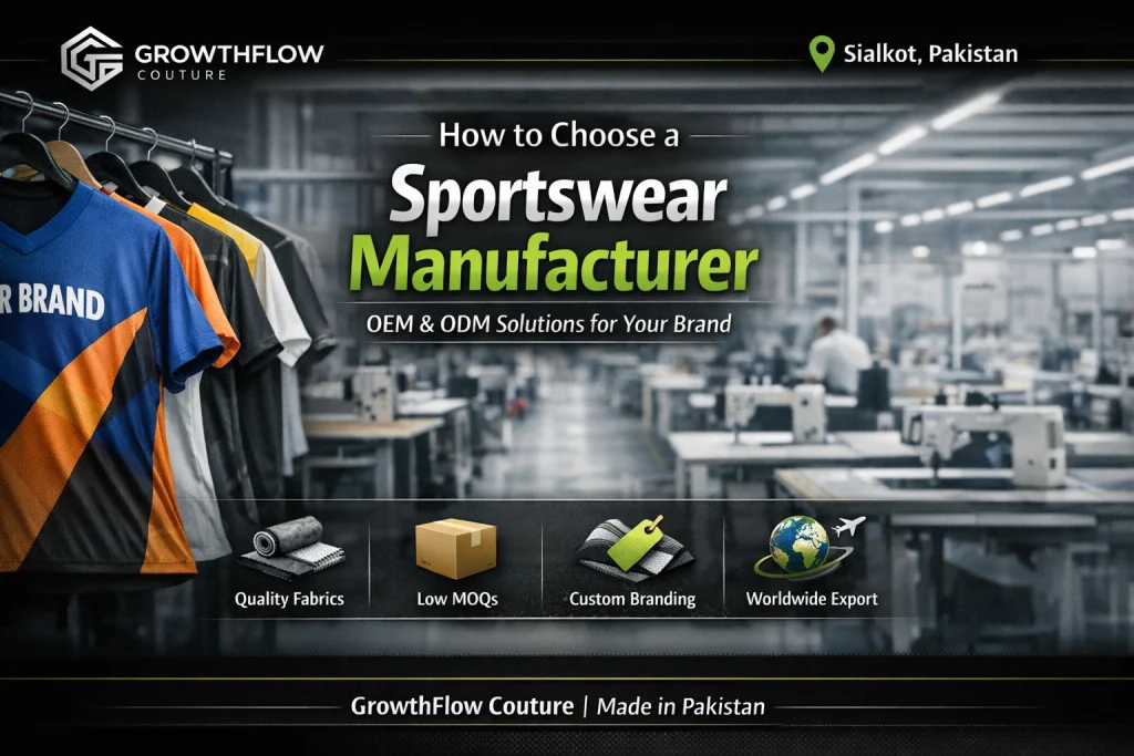 Choose a sportswear manufacturer
